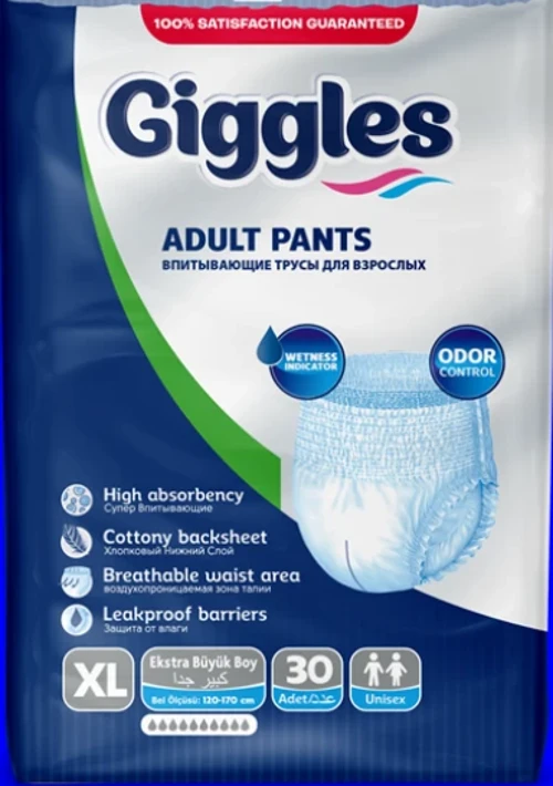 Giggles Yetişkin Emici Külot Ekstra Büyük Boy 30 luu